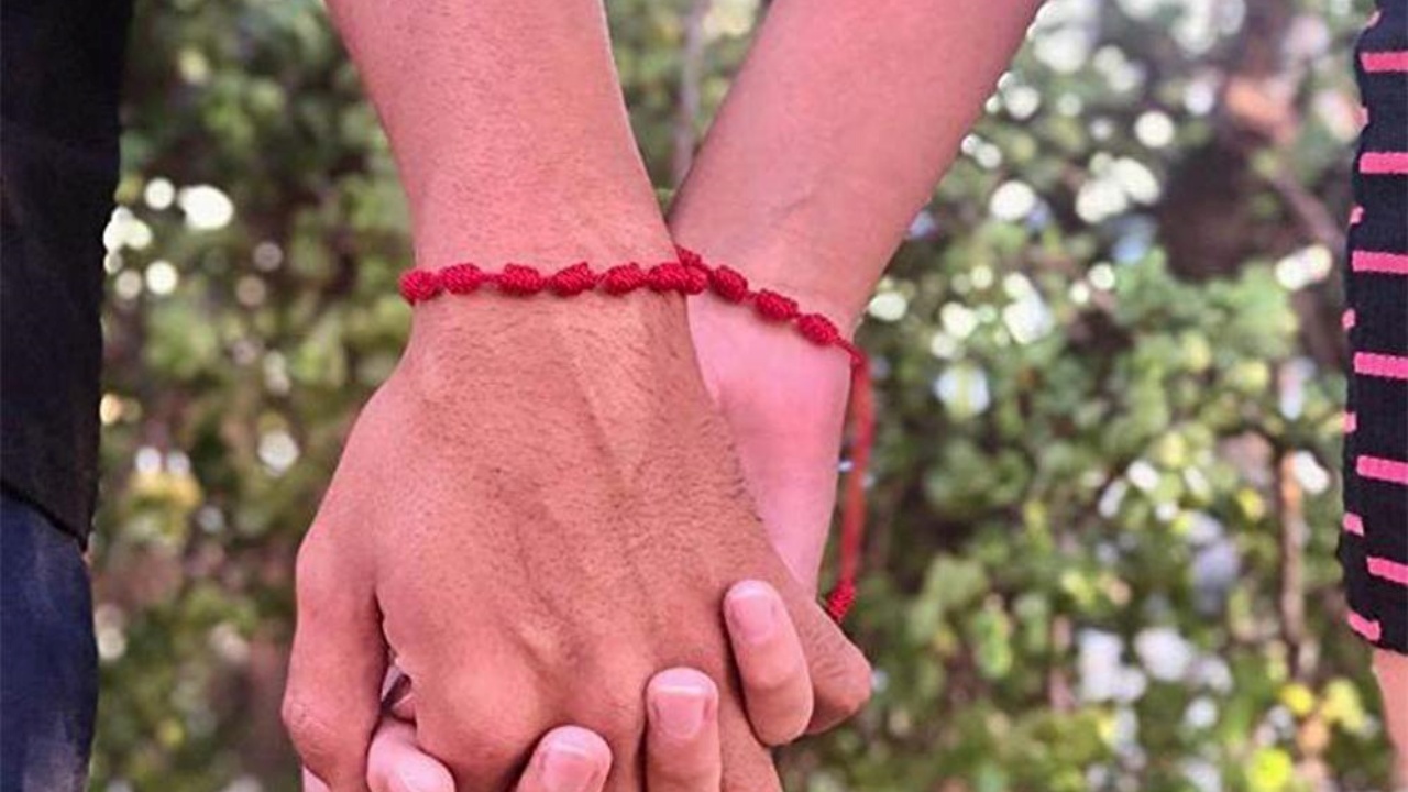 bracciale rosso amuleto